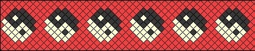 Схема плетения фенечки  с символом «Инь-Янь»