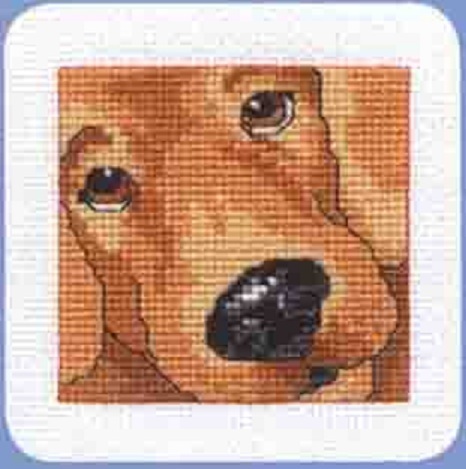 Схема вышивания крестом - Собака
