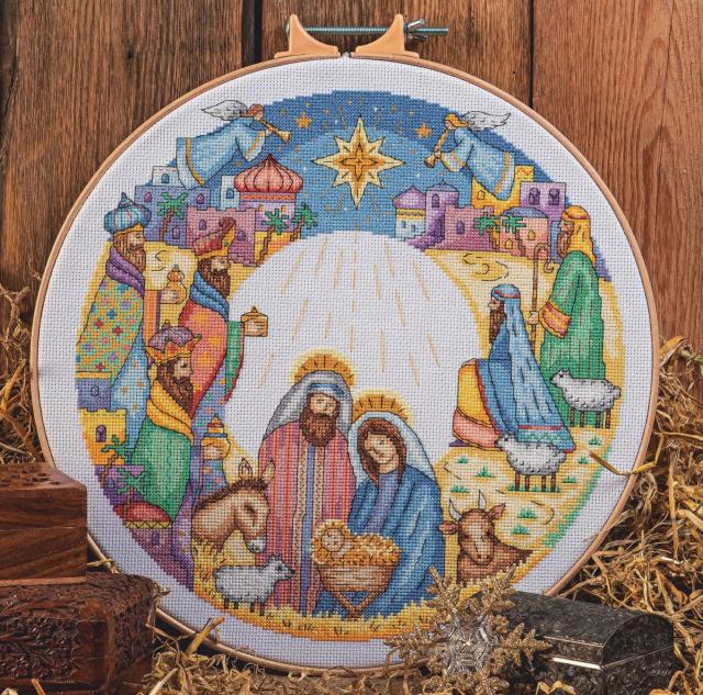 Схема вышивания крестом - Рождество