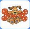 Схема вышивания крестом - Собака