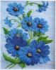 Схема вышивания бисером - Синие цветы