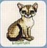 Схема вышивания крестом - Сингапурская кошка