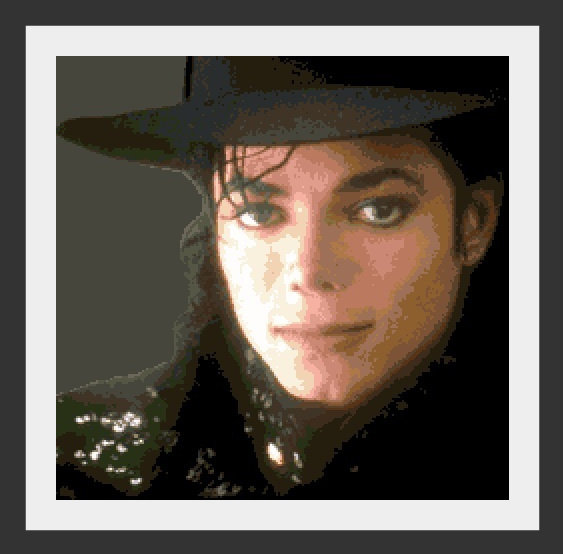 Схема вышивания крестом - Майкл Джексон (Michael Jackson)