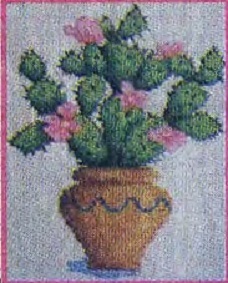 Схема вышивания бисером - Домашний кактус