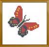 Схема вышивания крестом - Бабочка
