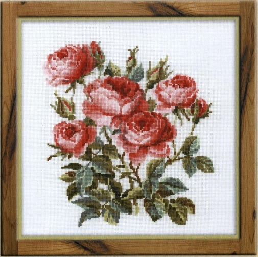 Схема вышивания крестом - Садовые розы