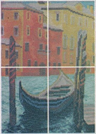 Схема вышивания бисером - Вечерняя Венеция
